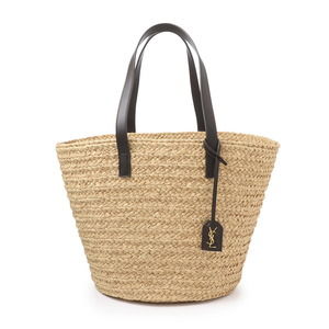 Saint Laurent Medium Leather Basket Panier Bag Brown